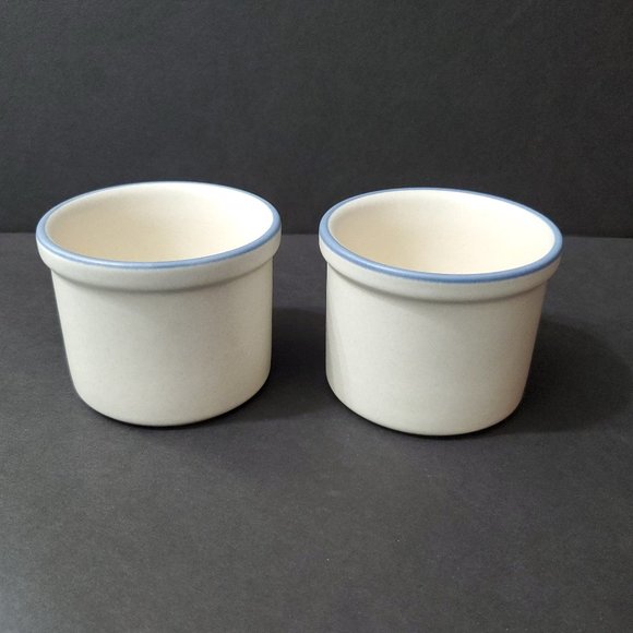 Pfaltzgraff Yorktowne Ramekins Small Cheese Crocks Custard Cups Dip Bowls - Picture 4 of 6